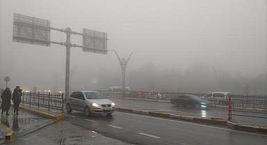 Mardin'de sağanak ve sis etkili oldu