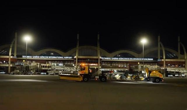 Sabiha Gökçen Uluslararası Havalimanı'nda kış hazırlıkları tamamlandı