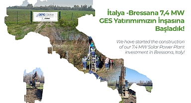 YEO, İtalya'daki ilk GES yatırımının inşasına başladı