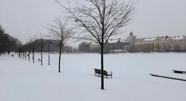 Finlandiya’da kar yağışı etkili oldu