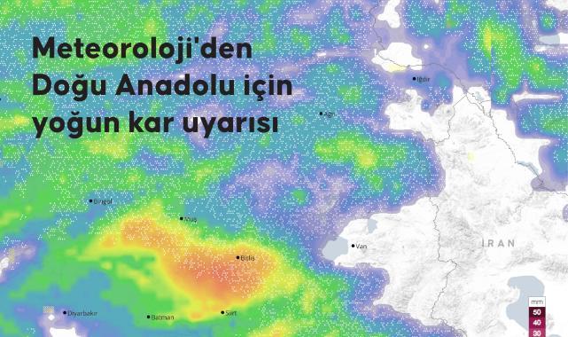 Meteoroloji'den Doğu Anadolu için yoğun kar uyarısı