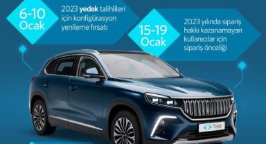 Togg T10X için siparişler 15 Ocak’ta başlıyor