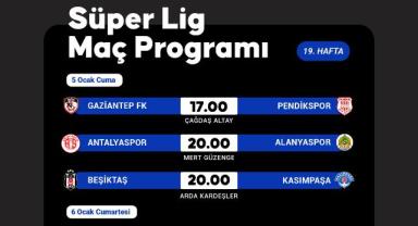 Trendyol Süper Lig'de 19. hafta maçları yarın başlayacak