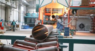 Altyapı borusu üreten makine geliştiren iki işçi, yurt dışına açıldı