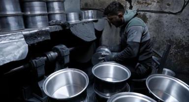 Kahramanmaraş'ta metal mutfak eşyası sektörü deprem sonrası yeniden ayağa kalkıyor