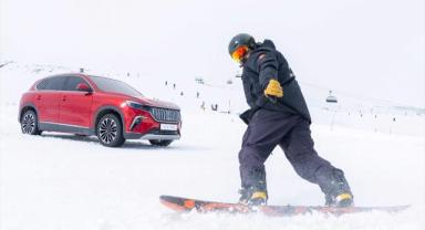 Togg T10X kar pistine çıktı