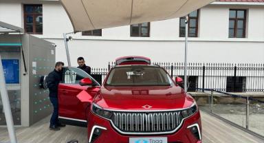 Türkiye'nin yerli otomobili Togg, Tunceli'de tanıtıldı