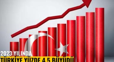 2023 YILINDA BÜYÜME %4,5 OLDU