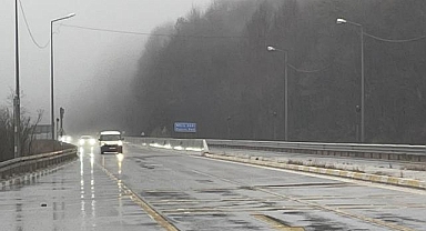 Bolu Dağı'nda sağanak etkili oldu