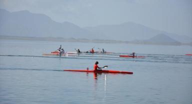 Muğla'da durgunsu kano yarışları başladı