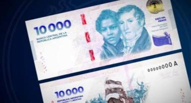 Arjantin'de 10 bin pesoluk banknotlar tedavüle çıktı