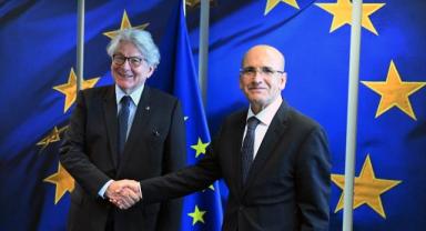 Hazine ve Maliye Bakanı Şimşek - AB Komisyonu'nun İç Pazardan Sorumlu Üyesi Breton