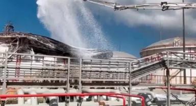 Rusya’daki petrol depolama tesisinde İHA saldırısı nedeniyle yangın çıktı