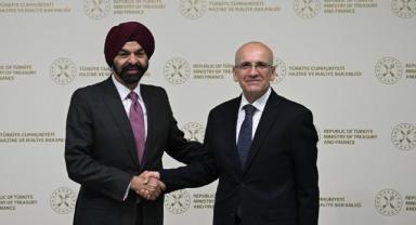 Bakan Şimşek, Dünya Bankası Grubu Başkanı Banga ile görüşmesini değerlendirdi: İşbirliklerini ele aldık