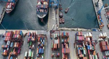 Limanlarda elleçlenen yük miktarı 5 ayda yıllık bazda yüzde 4,6 arttı