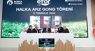 Borsa İstanbul'da gong Efor Çay için çaldı
