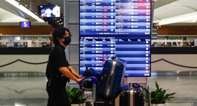 Taoyuan Havalimanı'nda 200'den fazla uluslararası uçuş iptal edildi