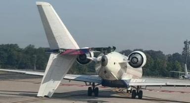 ABD'de 2 yolcu uçağı pistte çarpıştı