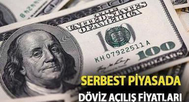 Serbest piyasada döviz açılış fiyatları