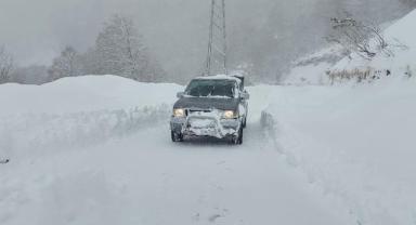 Artvin'de kar nedeniyle 7 köye ulaşım sağlanamıyor