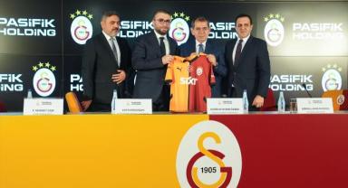 Galatasaray'ın yeni forma sırt sponsoru Pasifik Holding oldu
