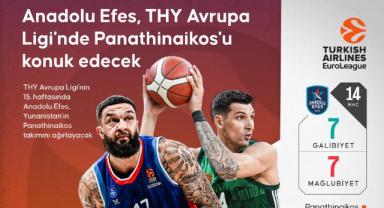 Anadolu Efes, THY Avrupa Ligi'nde Panathinaikos'u konuk edecek