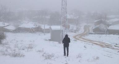 Edirne'nin yüksek kesimlerinde kar etkili oluyor