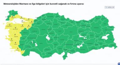 Meteorolojiden Güney Ege için fırtına uyarısı