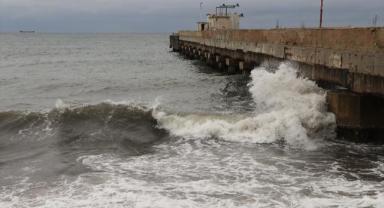 Tekirdağ'da deniz ulaşımına poyraz engeli