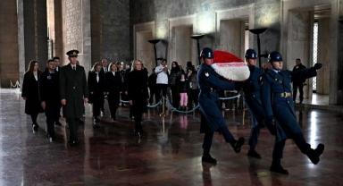 Türkiye Tenis Federasyonu yönetimi Anıtkabir'i ziyaret etti
