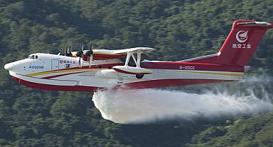 Çin'in, yerli üretim amfibik uçağı AG600'ün uçuşa elverişliliği tescil edildi