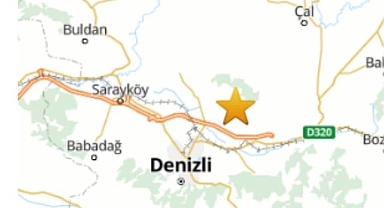 Denizli'de 3,9 büyüklüğünde deprem