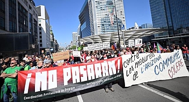 Belçika'da kamu çalışanları greve gitti