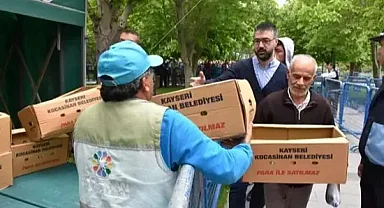 Kayseri'de üreticilere 550 bin organik domates fidesi dağıtıldı