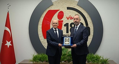 Bakan Şimşek, yurt dışından ödül alan VİMER'i ziyaret etti