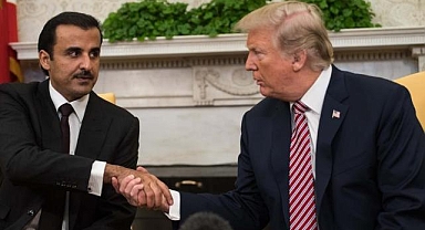 Katar Emiri Al Sani, ABD Başkanı Trump ile İsrail-İran gerilimini görüştü