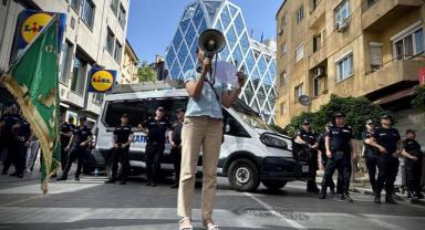 Sofya'da Bulgaristan'ın avroya geçişi protesto edildi