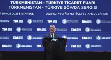 Ticaret Bakanı Bolat, Türkmenistan Ticaret Fuarı ve F İstanbul Fuarı'nın açılışında konuştu:
