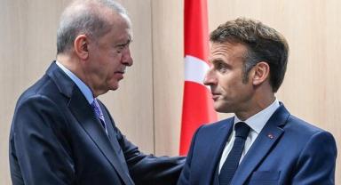 Cumhurbaşkanı Erdoğan ile Macron arasında kritik görüşme