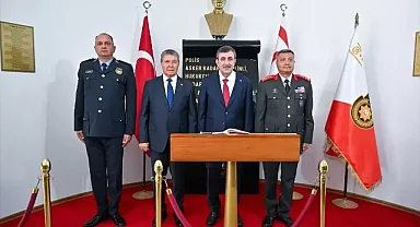 Cumhurbaşkanı Yardımcısı Yılmaz, Türkiye-KKTC Polis Hizmet Araçları Teslim Töreni'nde konuştu: