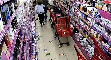 Depremde Panik anları!