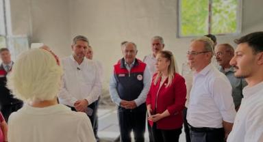 Elazığ'da yangında leblebi üretim tesisi zarar gören kadın kooperatifine destek