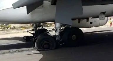 İniş takımları açılmayan özel uçak Hezarfen Havaalanı'na acil iniş yaptı