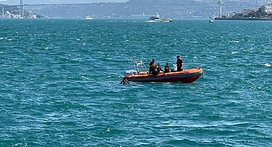 Sarayburnu açıklarında denizde kaybolan kişiyi arama çalışmaları sürüyor