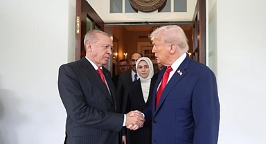 ABD Başkanı Trump ile görüşen Cumhurbaşkanı Erdoğan Beyaz Saray'dan ayrıldı