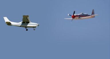 ABD'de 2 küçük uçağın havada çarpışması sonucu 1 kişi öldü, 3 kişi yaralandı