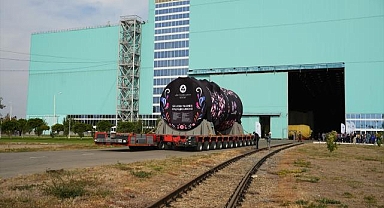 Akkuyu Nükleer Güç Santrali'nin 4'üncü ünitesi için reaktör basınç kabı yola çıktı