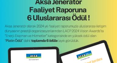 Aksa Jeneratör'ün 2024 Faaliyet Raporu 6 uluslararası ödül aldı