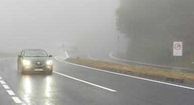 Bolu Dağı'nda sis etkili oldu