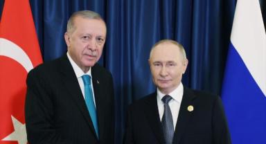 Cumhurbaşkanı Erdoğan, Rusya Devlet Başkanı Putin ile görüştü